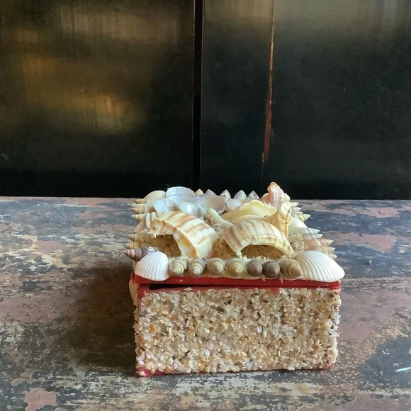 Vintage Manzanillo Mexico Souvenir Shell Box - Picture 4 of 9